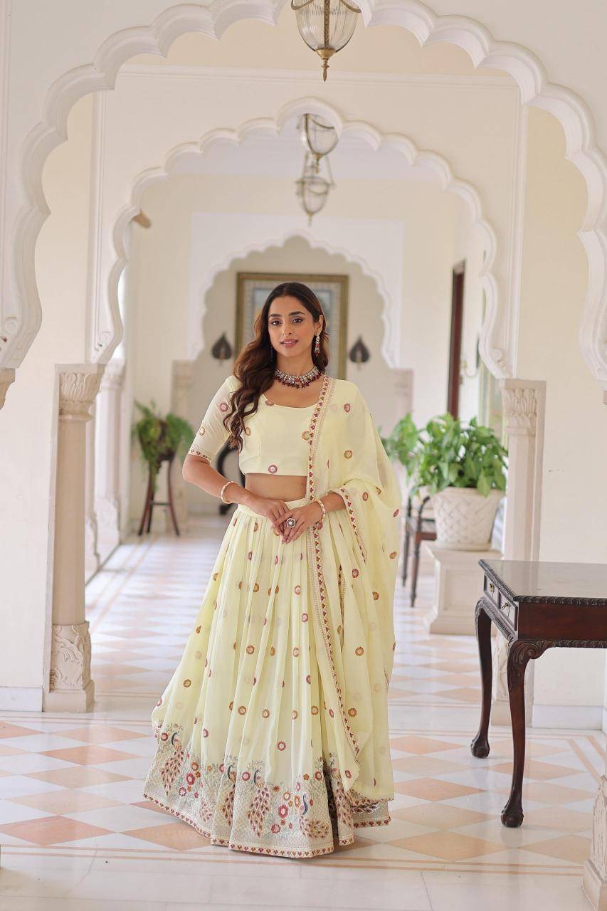 LW 7155 Vichitra Silk Bollywood style lehenga choli in Kolkata